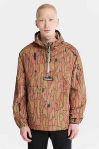Timberland Pullover Hooded Windbreaker Water Resistant Jacket Men's Size S 'NEW' - Picture 1 of 6