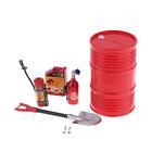1 10 Decoration Excavator Fuel Tank And Oil Barrels Parts From To For Rc Car