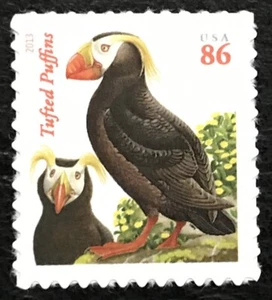 2013 Scott #4737 - 86¢ - TUFTED PUFFINS - Orange Date - Single Mint NH - Picture 1 of 1