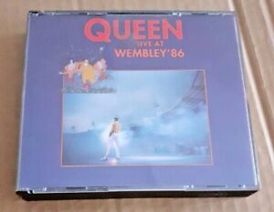 QUEEN Live at Wembley '86 DOUBLE CD + Livret 1992 Hard/Rock/Freddy Mercury