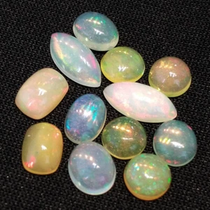 6.96cts Multi Color Play Natural Ethiopia Opal Loose Genuine Gemstones Lot - Picture 1 of 4
