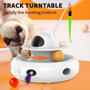 Cat Laser Interactive Indoor Cat Pet Toys Automatic, USB Cat Teaser Pet Toys US - Picture 1 of 13