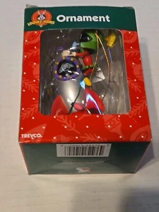 Vintage Looney Tunes Marvin the Martian Rocket Christmas Ornament Matrix 1998 - Picture 1 of 12