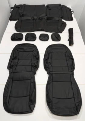 Fundas de asiento de cuero negro KR20 para Chevrolet Malibu L LS RS 2019-2025 Foto 1 de 4