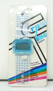 Vintage LCD Quartz Watch Time Wrist Watch in Packaging - Picture 1 of 6
