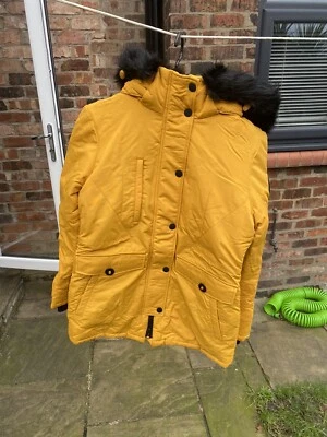 Superdry Ashley Everest Authentic Military Parka Amber Ochre - Image 1 of 4