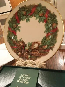 LENOX CHRISTMAS LIMITED EDITION 1987 PENNSYLVANIA PLATE - Picture 1 of 12