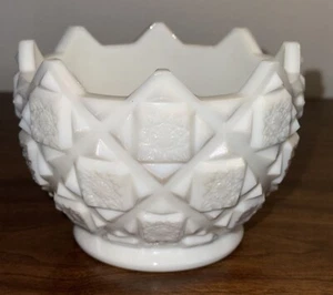 Westmorland Quilted White Milk Glass Candy Dish Bowl Bottom Only Replacement - Picture 1 of 6