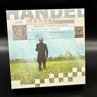 Handel Messiah Israel in Egypt, Parrott Taverner [Virgin 4 CD Box Set] NEAR MINT Foto 1 de 4