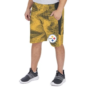 Zubaz NFL Herren Pittsburgh Steelers statische Shorts mit Seitenwänden - Bild 1 von 6