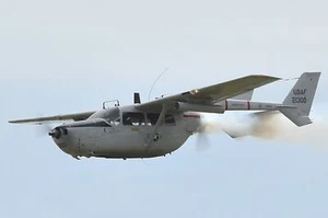 O-2 Skymaster Military O2 Airplane Desktop Kiln Dried Wood Model Small New - Picture 1 of 3