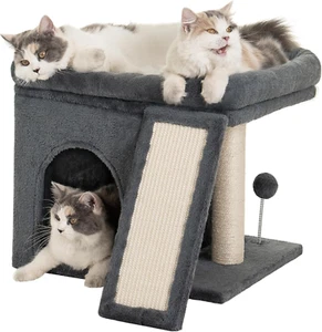 Torre de árbol para gatos grandes adultos, percha grande, amplia casa de condominios para interiores - Imagen 1 de 12