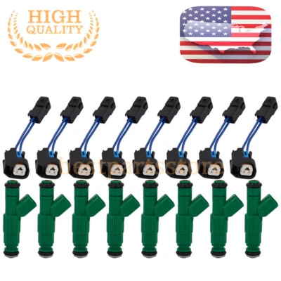 0280155789 8Pcs Fuel Injectors For 1996-1999 Dodge Ram 1500 2500 3500 5.2L 5.9L Foto 1 de 4