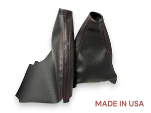 Carbon Fiber Shift Emergency Brake boot For Subaru Forester 2009 2010 2011 2012 - Bild 1 von 5