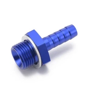 M18x1.5mm Male to M10 Male Barb Push On Fuel Oil Cooler Braided Hose Fitting - Picture 1 of 3