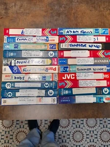 20 Old used Assorted VHS Tapes - Picture 1 of 1