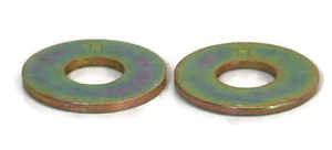 Flat Washers Extra Thick Grade 8 Yellow Zinc 3/8" - Qty-100 - Picture 1 of 3