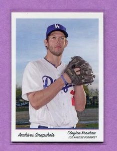 CLAYTON KERSHAW LOS ANGELES DODGERS 2016 TOPPS MLB ARCHIVES SNAPSHOTS #AS-CK - Picture 1 of 2