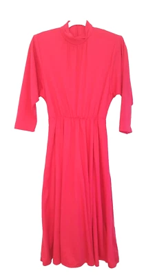 Новый Вилли из Калифорнии платье размер средний маленький Midi скромный винтажный 1980-х - Изображение 1 из 4