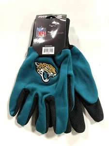 JACKSONVILLE JAGUARS NFL 2TONE SPORT UTILITY JERSEY WORK GARDEN GLOVES FREE SHIP - Picture 1 of 1