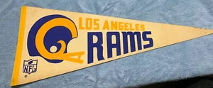 Vintage NFL LOS ANGLES RAMS Team Logo Football Wimpel - Bild 1 von 9