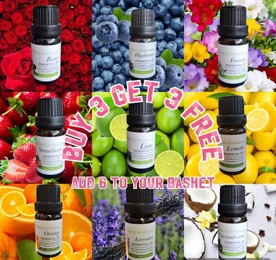 OCTAVIA Essential Oils Aromatherapy 100% Pure 10ml Fragrances Diffuser Burner