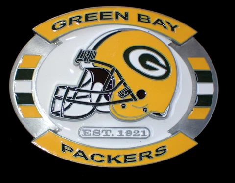LIMITED EDITION GREEN BAY PACKERS BELT BUCKLE SISKIYOU PEWTER NEW #2677/25000 Cover