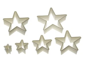 Wonder Cakes Silikomart taglierina per pasta nidificazione nylon liscio 6 pz. Star Set - Foto 1 di 2