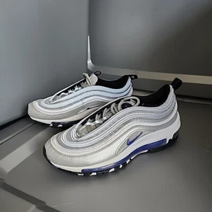 Sz 4y / 5.5 W Nike Air Max 97 Metallic Silver Persian Violet 921522-027 Youth - Picture 1 of 6