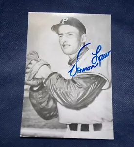 Pirates Vern Law Signed Postcard - Picture 1 of 2