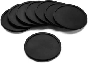 UTRO Sottobicchieri Silicone Set di 8 - Antiscivolo Rotondo Morbido Sottobicchiere Tazza di Gomma - Foto 1 di 12