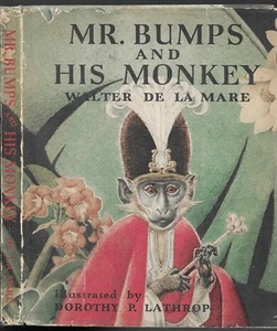 Mr. Bumps and His Monkey by Walter De La Mare, Chic. 1942 1st ed. in D/J. - Picture 1 of 6