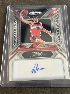 2023-24 Panini Prizm Tristan Vukcevic Sensational Signatures RC Auto Wizards - Image 1 of 2