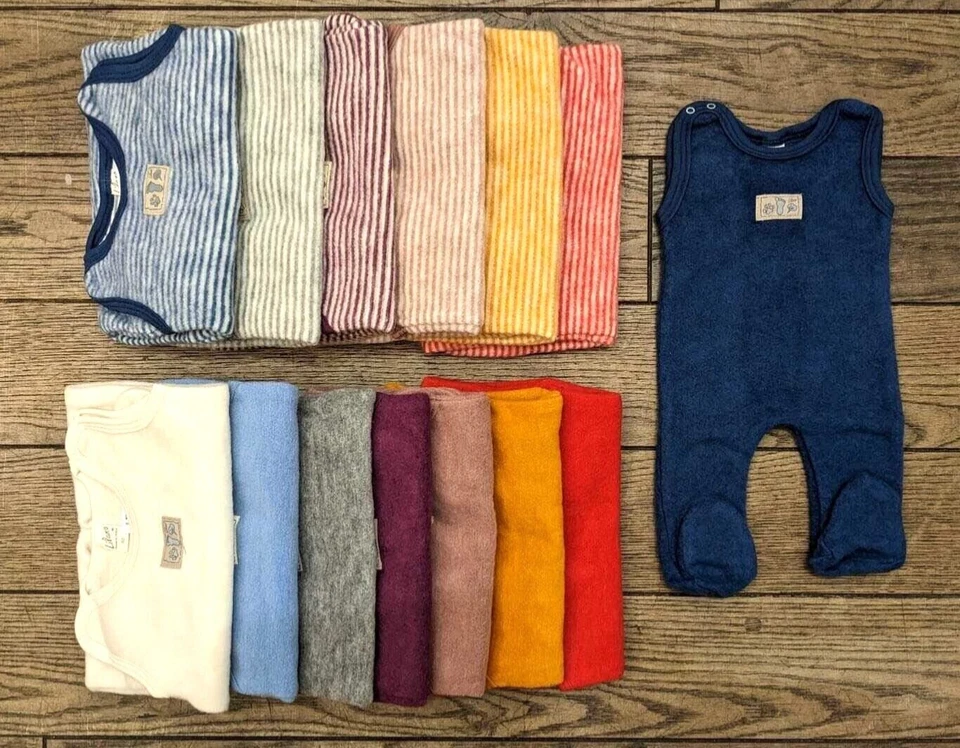 Lilano Strampler Wolle mit Fuß verschiedene Größen und Farben