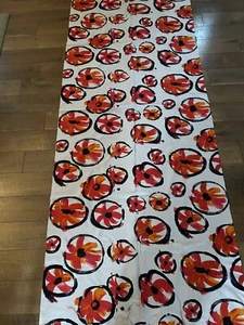 Vintage Fabric 2.5 yds Retro 70's Groovy Mod Flower Floral Sewing - Picture 1 of 2