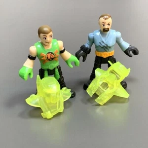 2x Fisher Price Imaginext Parque Mundial Jurásico Dinosaurios Dino Jinete Figuras Juguetes - Imagen 1 de 9