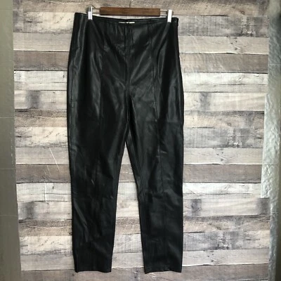 Pantalones Free People We The Free imitación cuero negro cremallera lateral talla 31 Foto 1 de 4