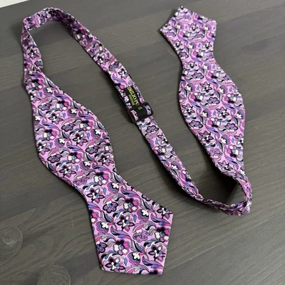 EMILIO PUCCI 男式蝴蝶结领带花卉丝绸 — 第 1/4 张图片