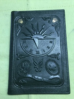 Cartera/soporte de papel para documentos Rolex vintage años 50 de cuero en relieve❗️¡Muy raro!!️ Foto 1 de 4