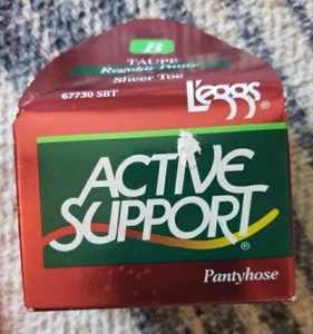 BRAND NEW Ladies LEGGS Active Support Sheer Toe Regular Panty, TAUPE, size B - Picture 1 of 3