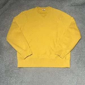 Felpa girocollo vintage J.Crew Sportswear taglia M maglione giallo anni 90 - Foto 1 di 16