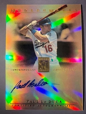 Paul Lo Duca Topps 2003 tributo colección contemporánea fabricantes modernos automático Foto 1 de 2