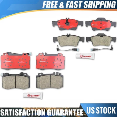 Juego de pastillas de freno delanteras y traseras Brembo cerámicas para Mercedes-Benz SL500 2003 Foto 1 de 4