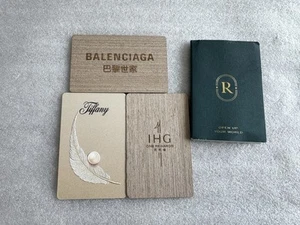 3 Regent Hotel China IHG Wooden Key Card Collaboration With Tiffany & Balenciaga - Picture 1 of 3