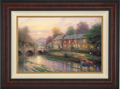 Thomas KINKADE «Lamplight Inn» ограниченного тиража жикле холст искусства подпись AP COA - Изображение 1 из 4