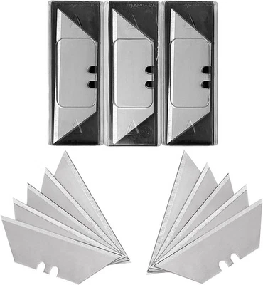 Paquete de 30 hojas de cuchillo utilitario Vickay, cortador de caja de acero SK5 de alta resistencia paquete de 30  Foto 1 de 4