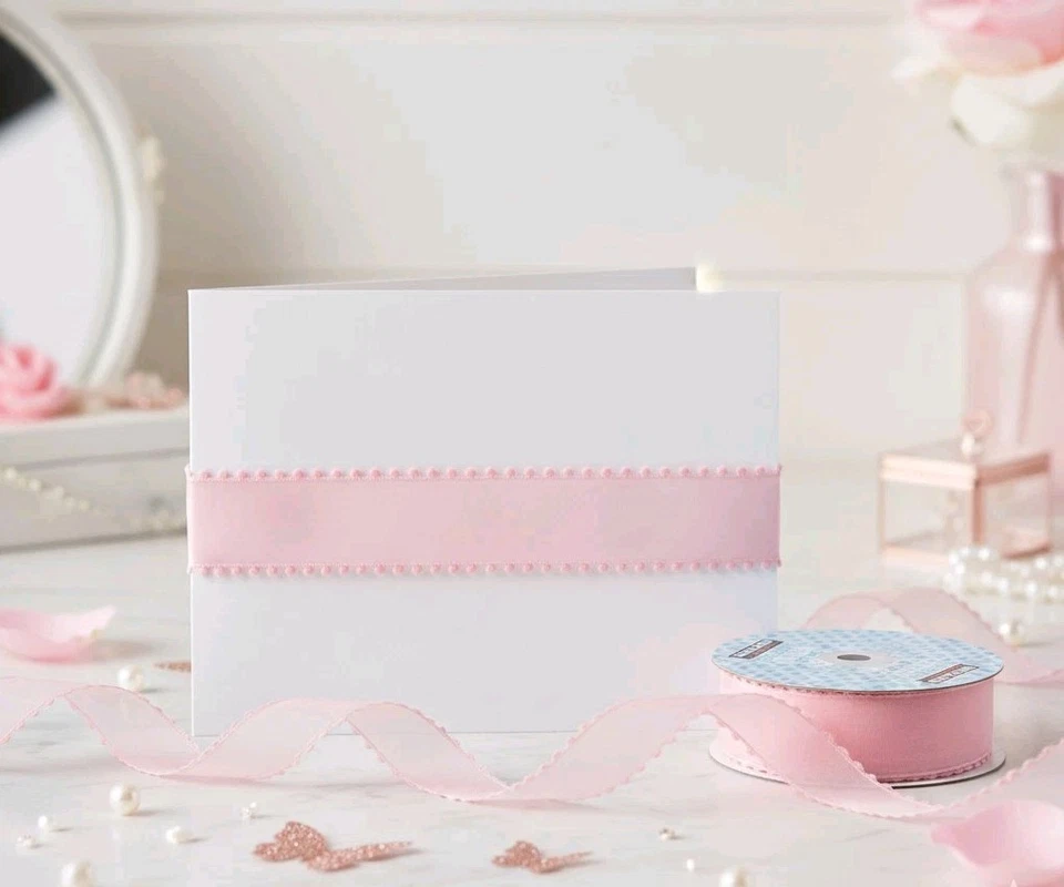 Kirkland Wire Edge PINK Satin Ribbon 50Yard Spring Easter Baby Girl Birthday 1.5 - Image 1 of 4