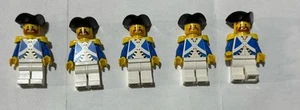 QTY 5 Lego Imperial Bluecoat Soldiers. No Cracks! - Picture 1 of 1