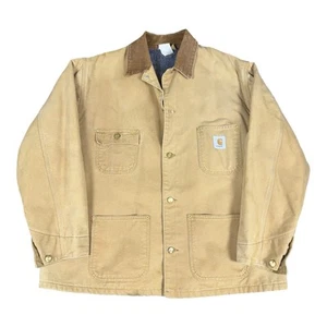 Carhartt Duck Chore Coat Blanket Lined Brass Buttons 2XL Detroit Jacket Cord - Bild 1 von 24