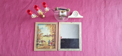 Ideal Petite Princess Doll House Furniture Assortment Group Lot Excellent Mirror - Image 1 of 4